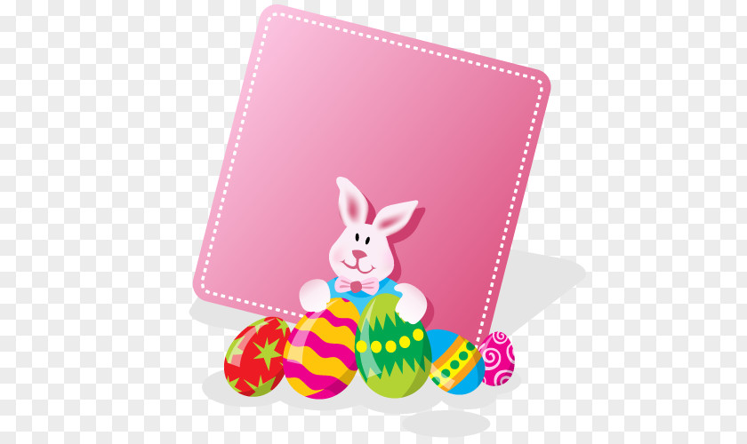 Vector Pink Bunny Easter Microsoft PowerPoint Egg Clip Art PNG