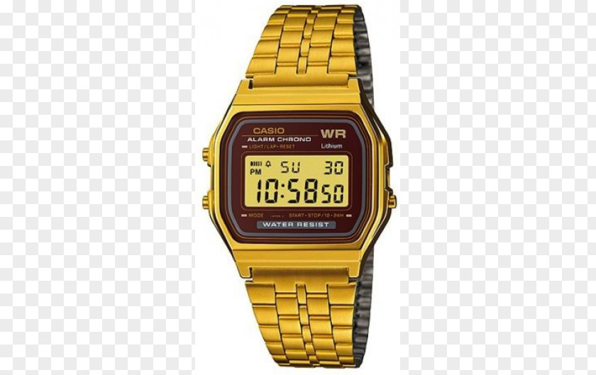 Watch Stopwatch Casio Databank Strap PNG