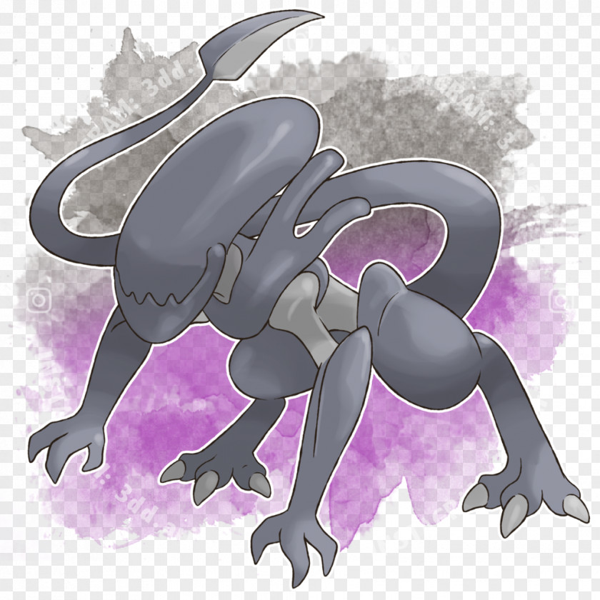 Alien Godzilla Pokémon Art PNG