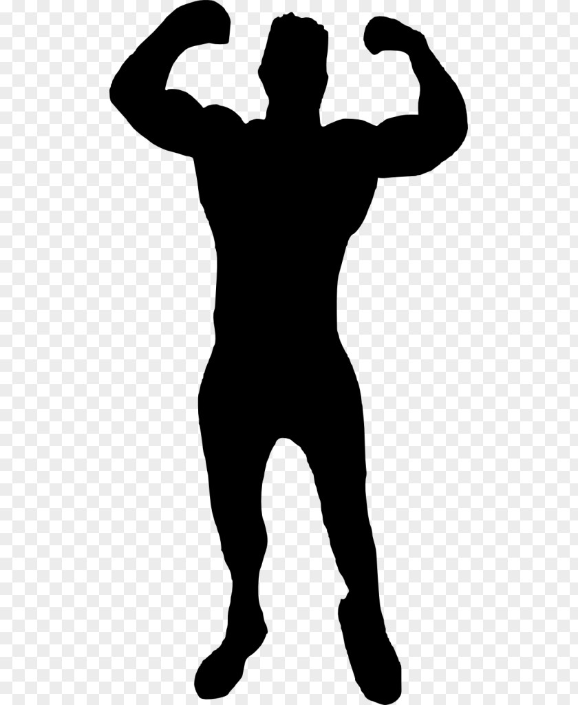 Bodybuilding Silhouette Muscle Arm Clip Art PNG