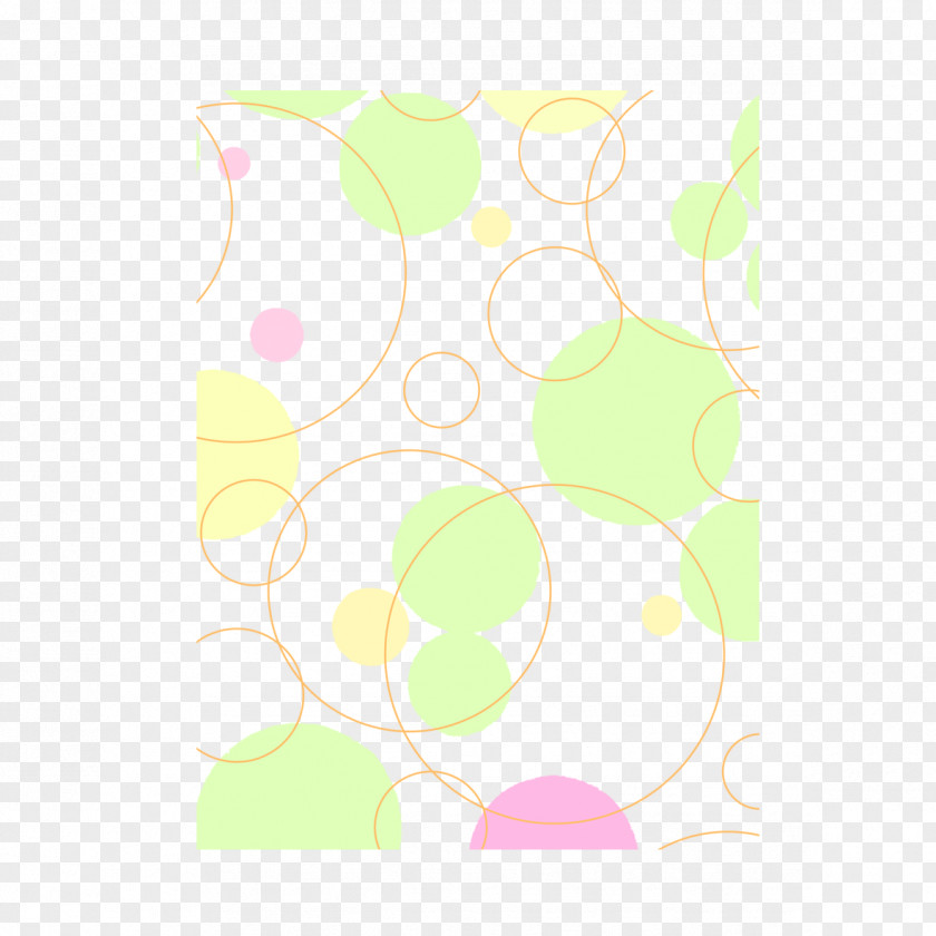 Colored Circles Ornament Green Petal Area Pattern PNG