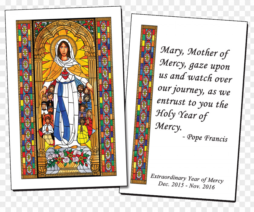 Holy Mary Saint Stained Glass Catholic Church Extraordinary Jubilee Of Mercy PNG