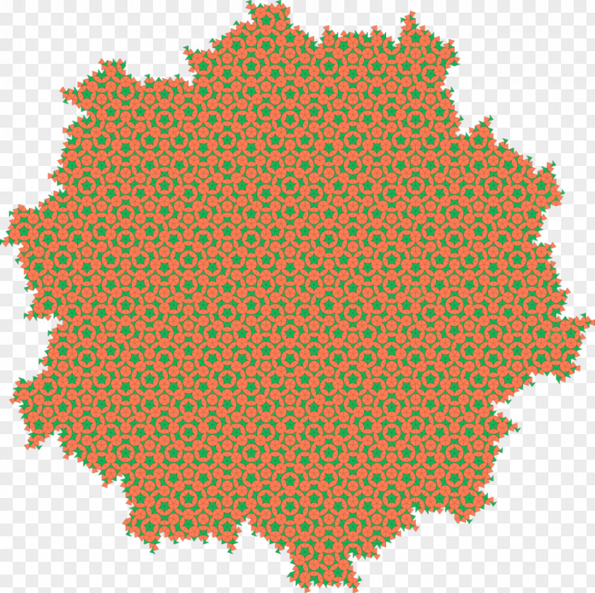 Penrose Tiling Symmetry Tessellation Quasicrystal Mathematics PNG