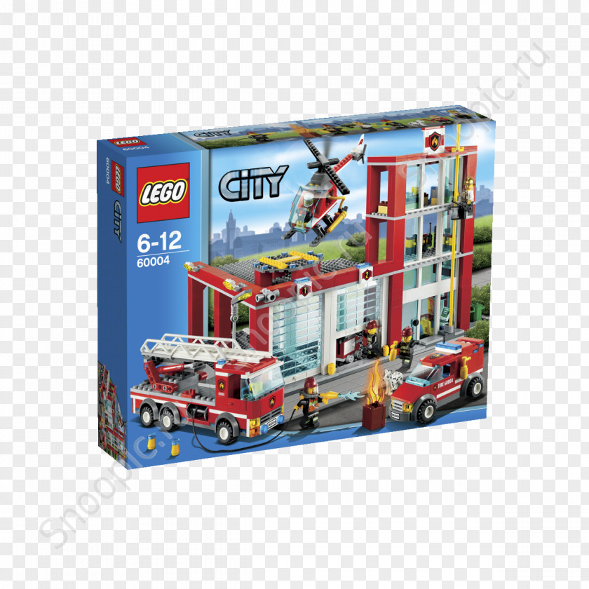 Toy LEGO 60004 City Fire Station Lego 7945 PNG