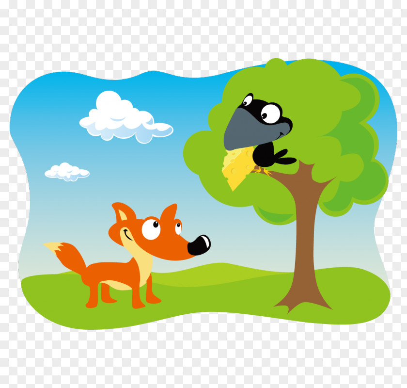Corbeau Et Renard The Fox And Crow Stock Photography Royalty-free Vector Graphics Illustration PNG
