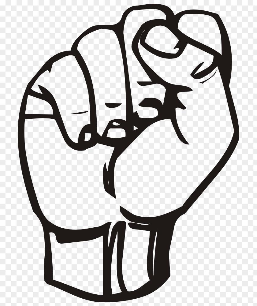 Finger Pointing Clipart American Sign Language Fist Clip Art PNG