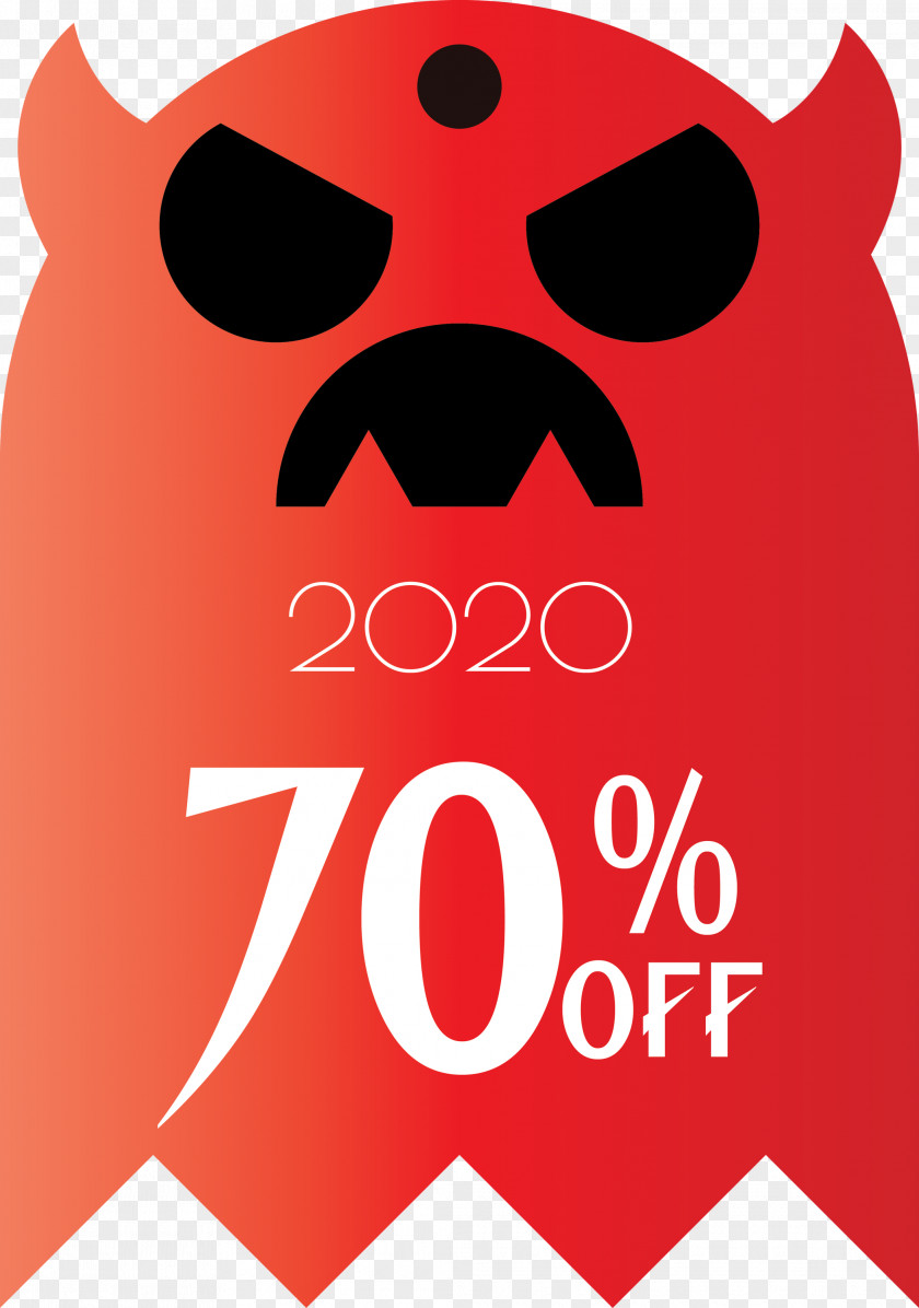 Halloween Discount Sales 70% Off PNG