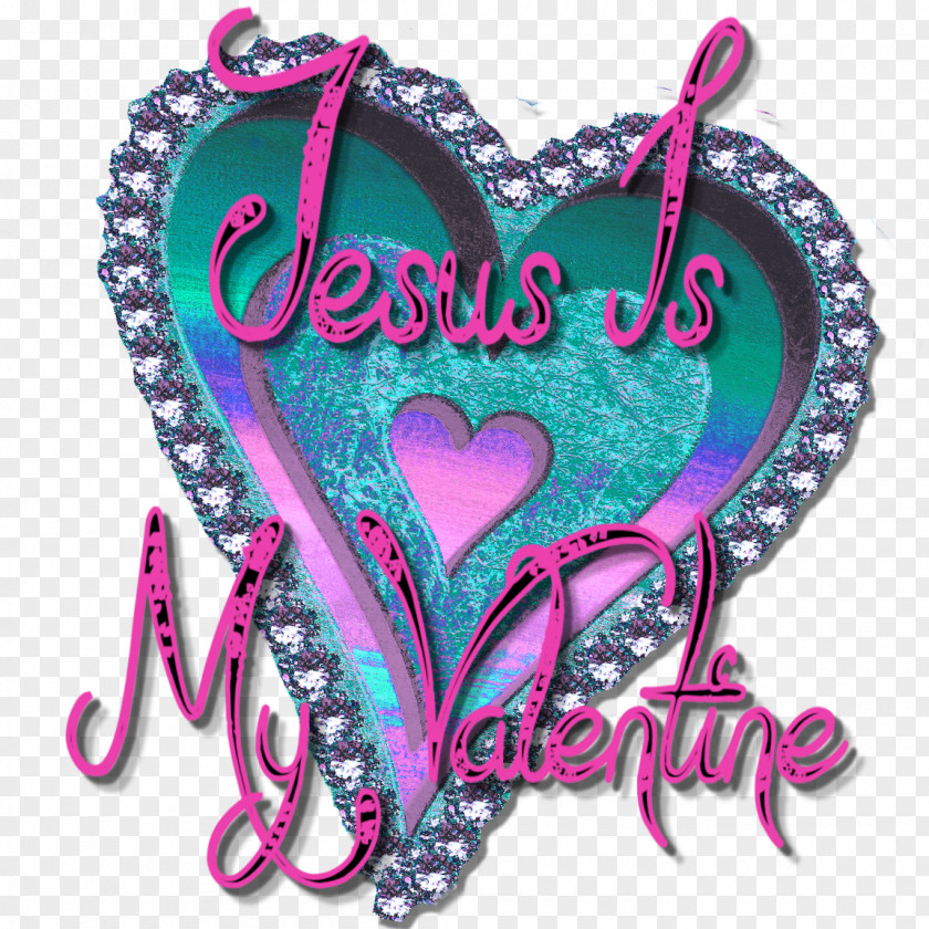 HEart Jesus My Valentine For Valentine's Day Christianity Clip Art PNG