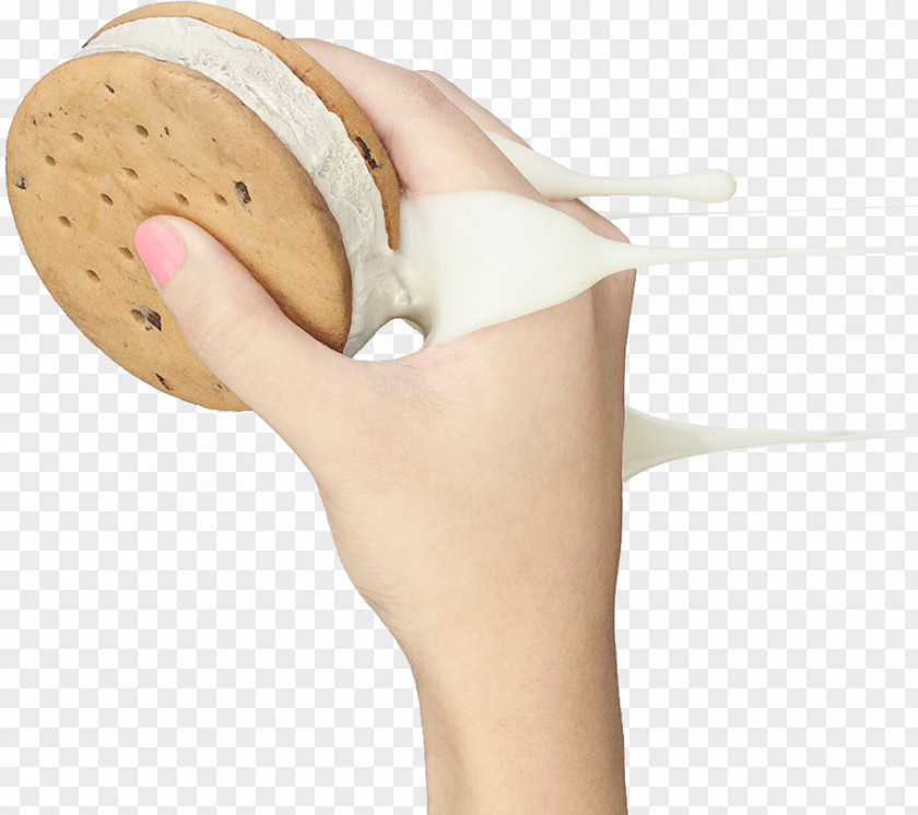 Holding Biscuit Ice Cream Milk Cafe Cookie PNG