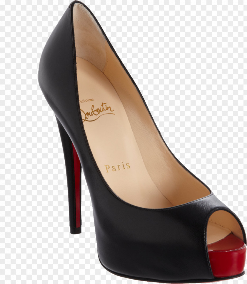Louboutin Image Peep-toe Shoe Court High-heeled Footwear Stiletto Heel PNG