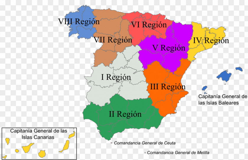 Military Region Of Spain I Regió Militar Spanish Civil War Autonomous Communities PNG