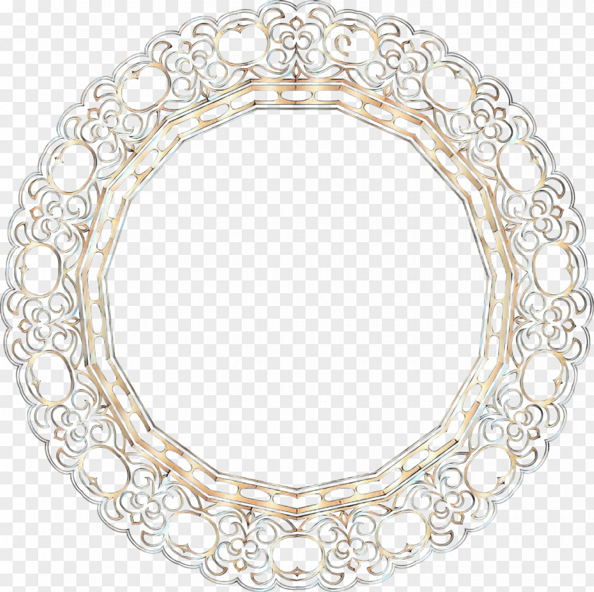 Mirror Oval Silver Background PNG