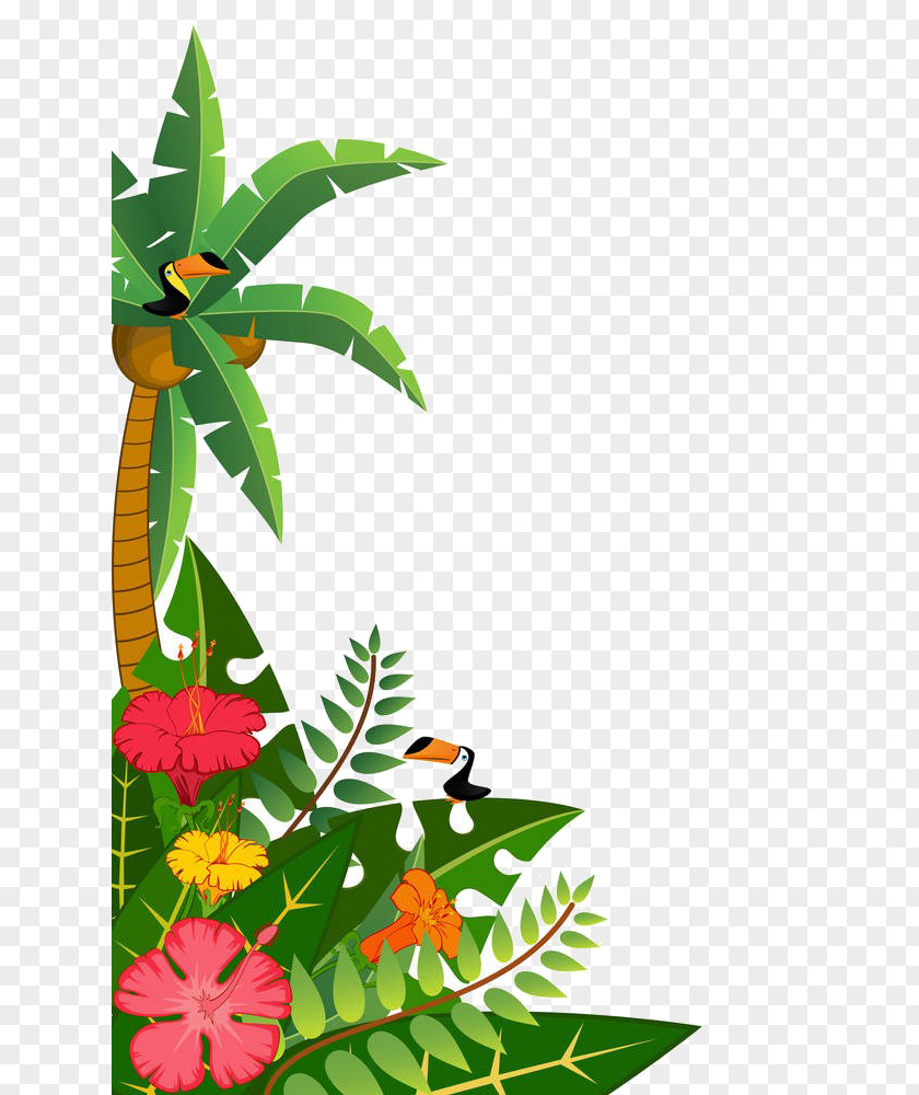 Cartoon Tree Material Tropics Royalty-free Clip Art PNG