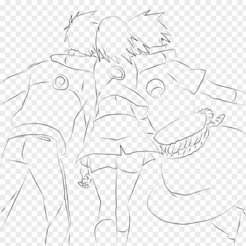 Lineart Naruto Drawing Line Art Sketch PNG