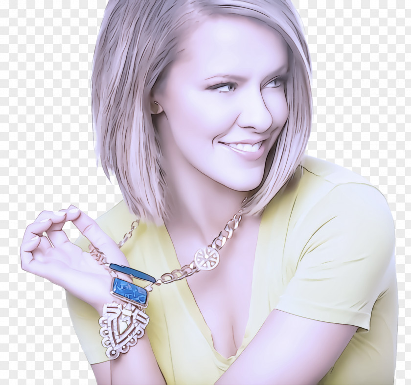 Neck Hand Hair Blond Skin Hairstyle Jewellery PNG