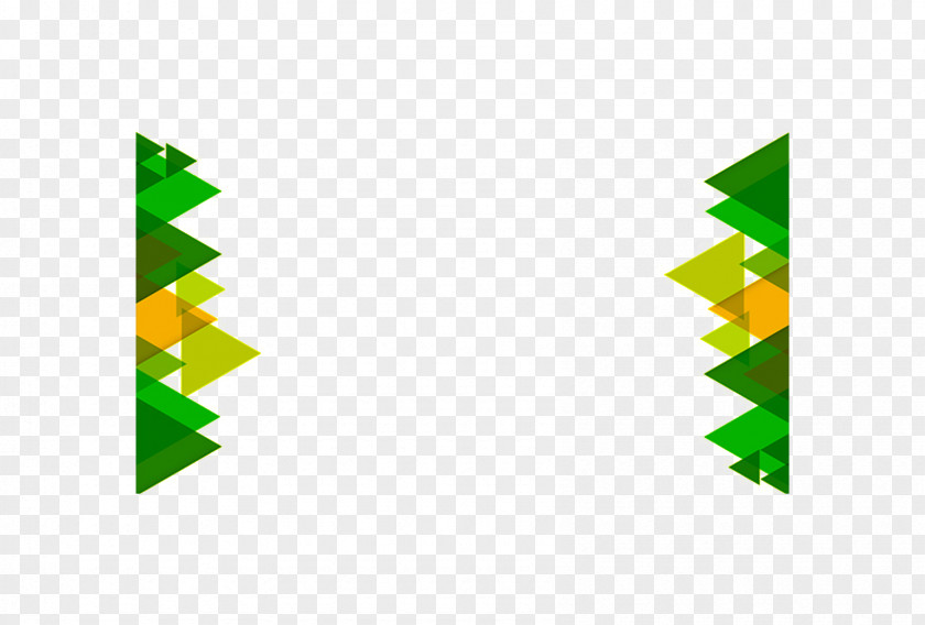 PPT Green Triangle Element PNG