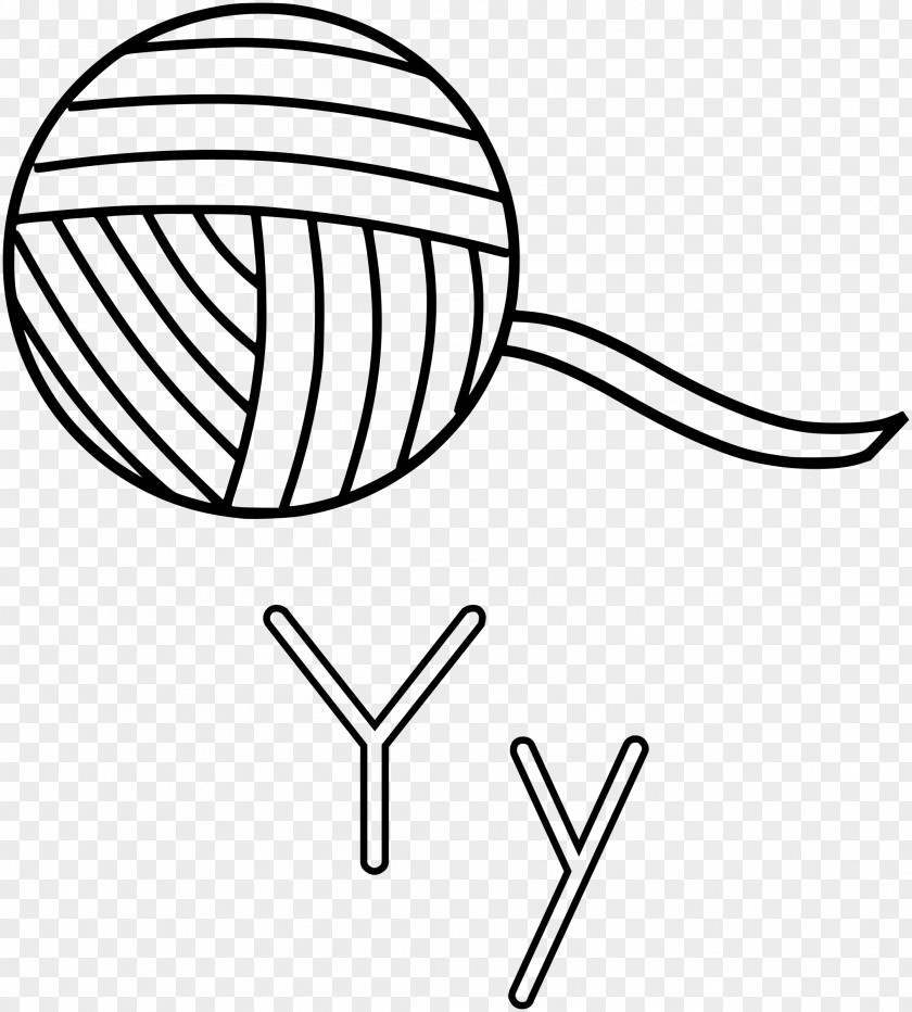 YARN Coloring Book Yarn Wool Gomitolo Page PNG