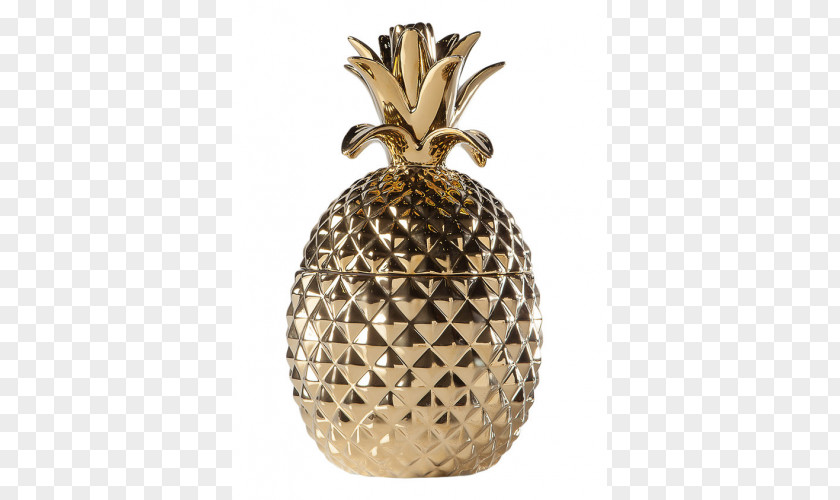 Pineapple Gold Ceramic Metallic Color PNG