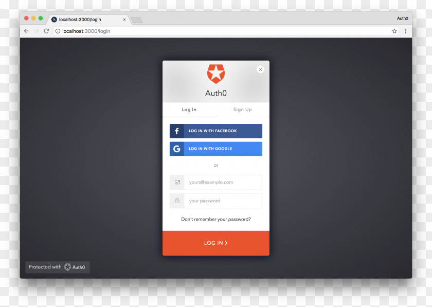 Security Token AngularJS Single-page Application Authentication PNG