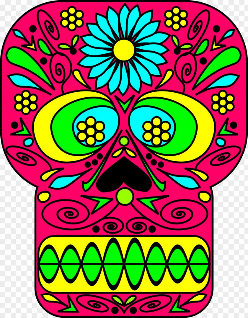 Creative Skull Calavera Art Day Of The Dead PNG