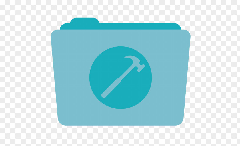 Folder Developer Blue Turquoise Brand Aqua PNG