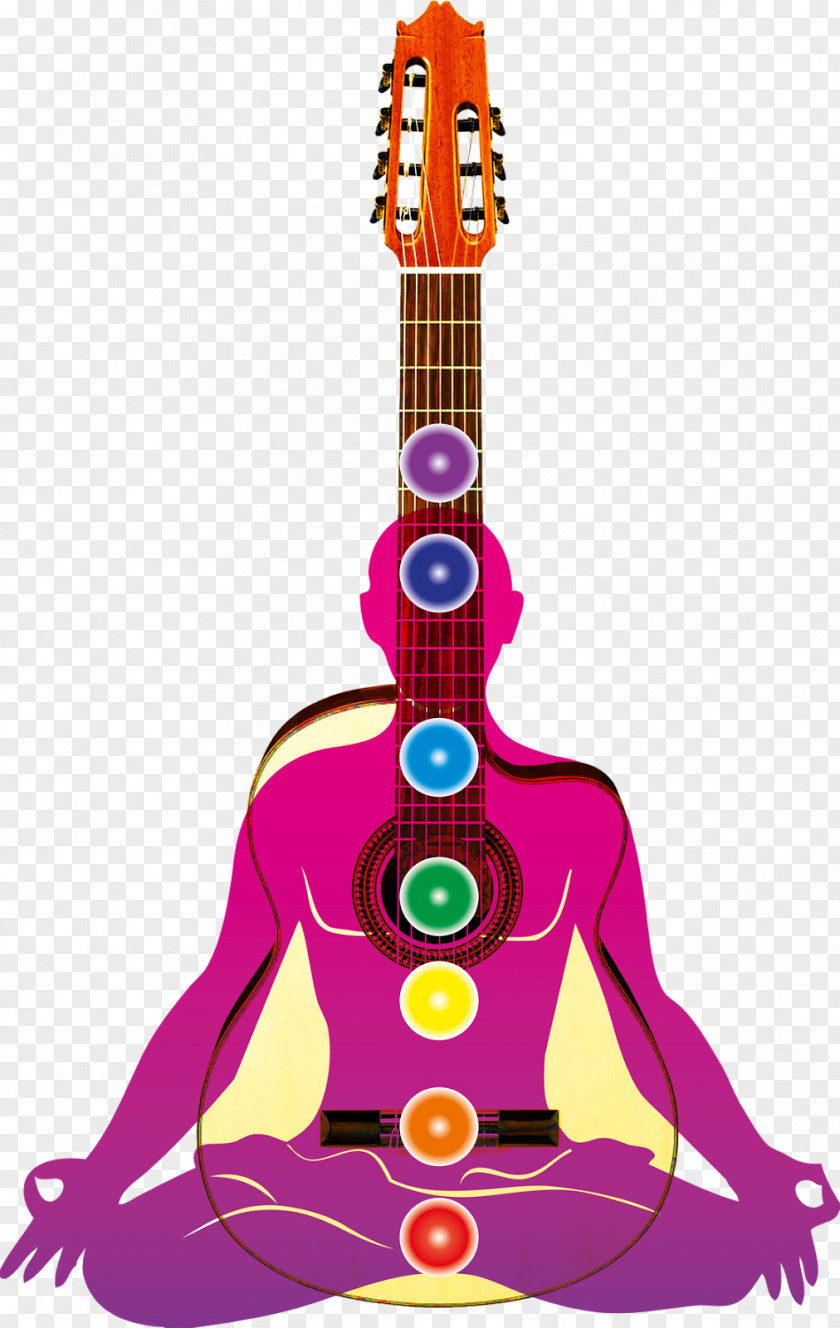 Guitar Chakra Yoga Ajna PNG