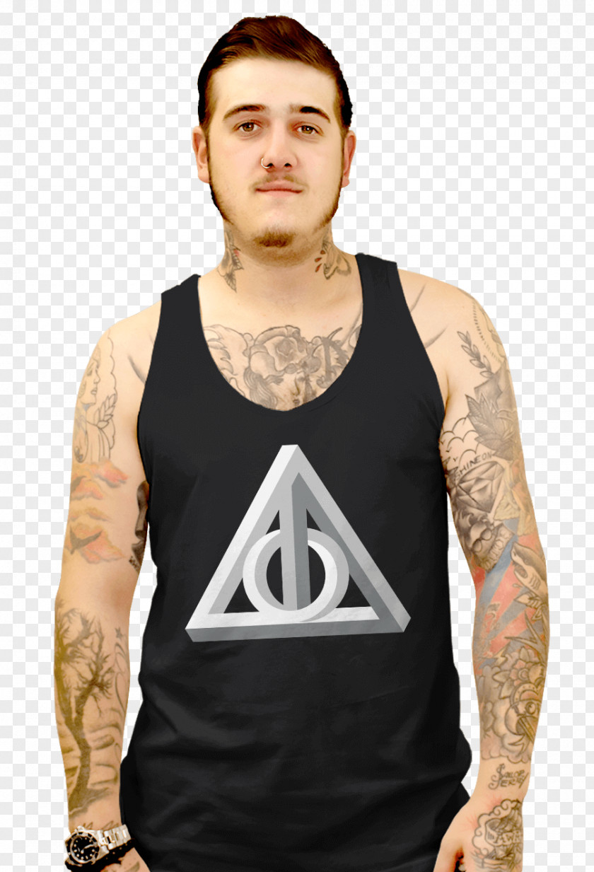 T-shirt Gilets Sleeveless Shirt Crew Neck PNG