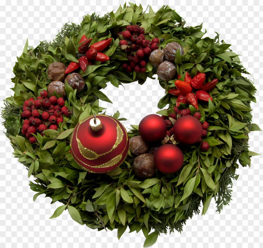 Wreath Christmas Decoration And Holiday Season Garland PNG