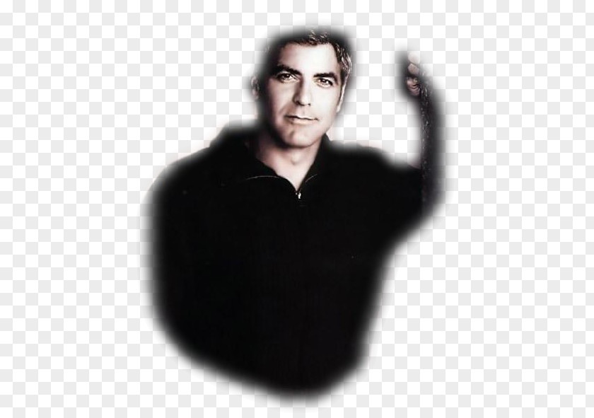 George Clooney Portrait Chin Neck Hair PNG