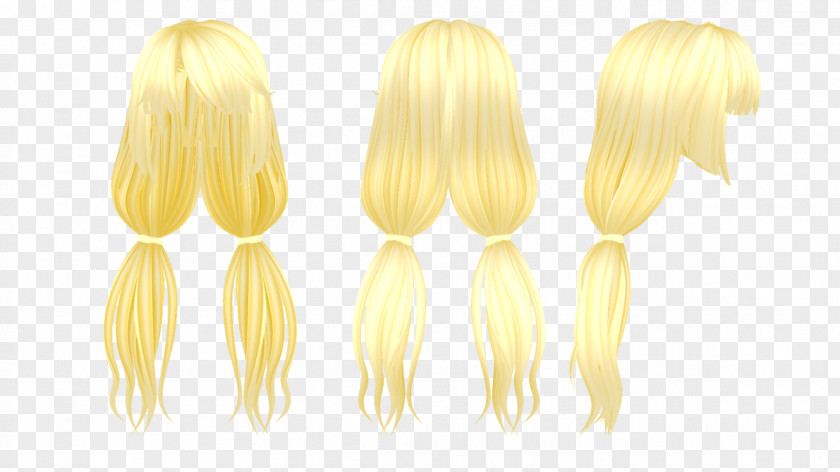 Hair Wig MikuMikuDance Yellow YouTube PNG