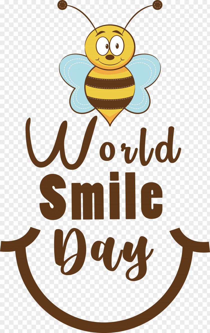 Insects Cartoon Logo Smiley Yellow PNG