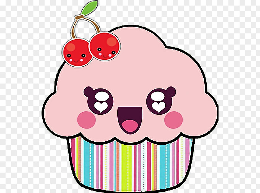 Pink Baking Cup Cartoon Cupcake Cake PNG