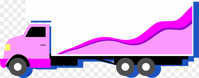 Purple Truck PNG