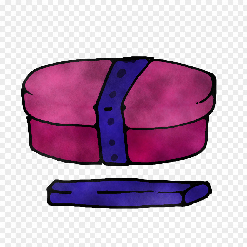 Rectangle Purple Fashion Headgear PNG