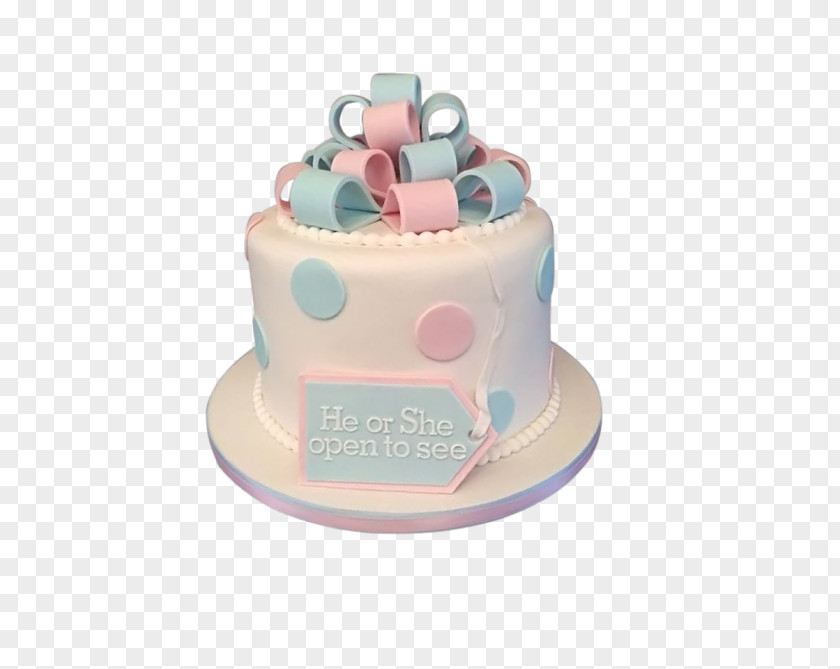 Baby Gender Reveal Buttercream Cupcake Birthday Cake Torte Decorating PNG