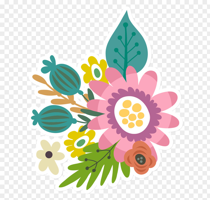 Design Floral Cut Flowers Easter PNG