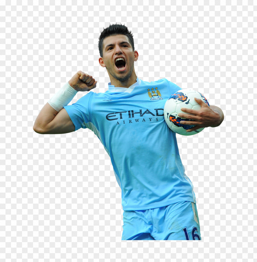 Football Manchester City F.C. Player Jersey Rendering PNG