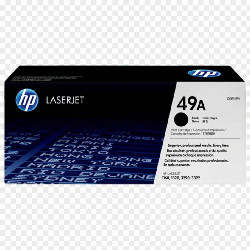 Hewlett-packard HP Q2612A Black Toner Cartridge Hewlett-Packard LaserJet PNG