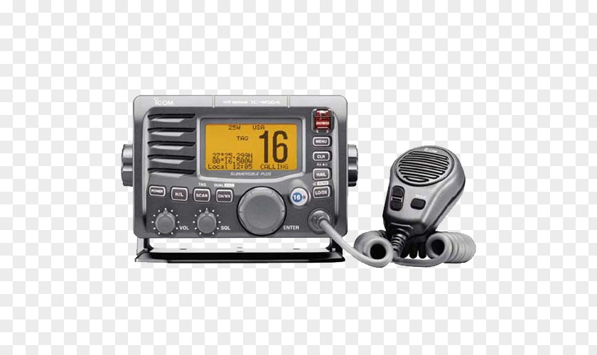 Icomradios Marine VHF Radio Very High Frequency Icom Incorporated Digital Selective Calling Transceiver PNG
