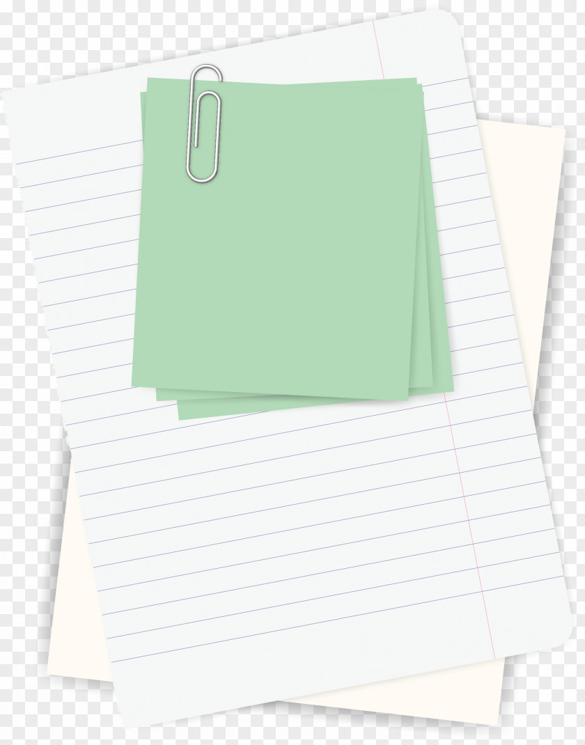 Paper Notes Green Brand PNG