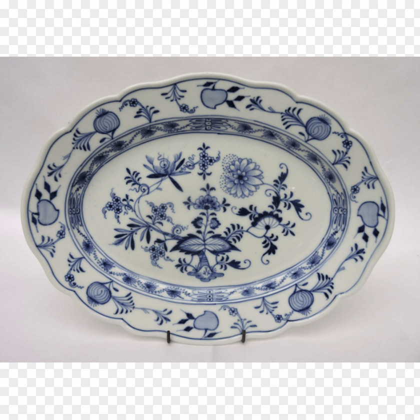 Plate Ceramic Blue And White Pottery Platter Tableware PNG