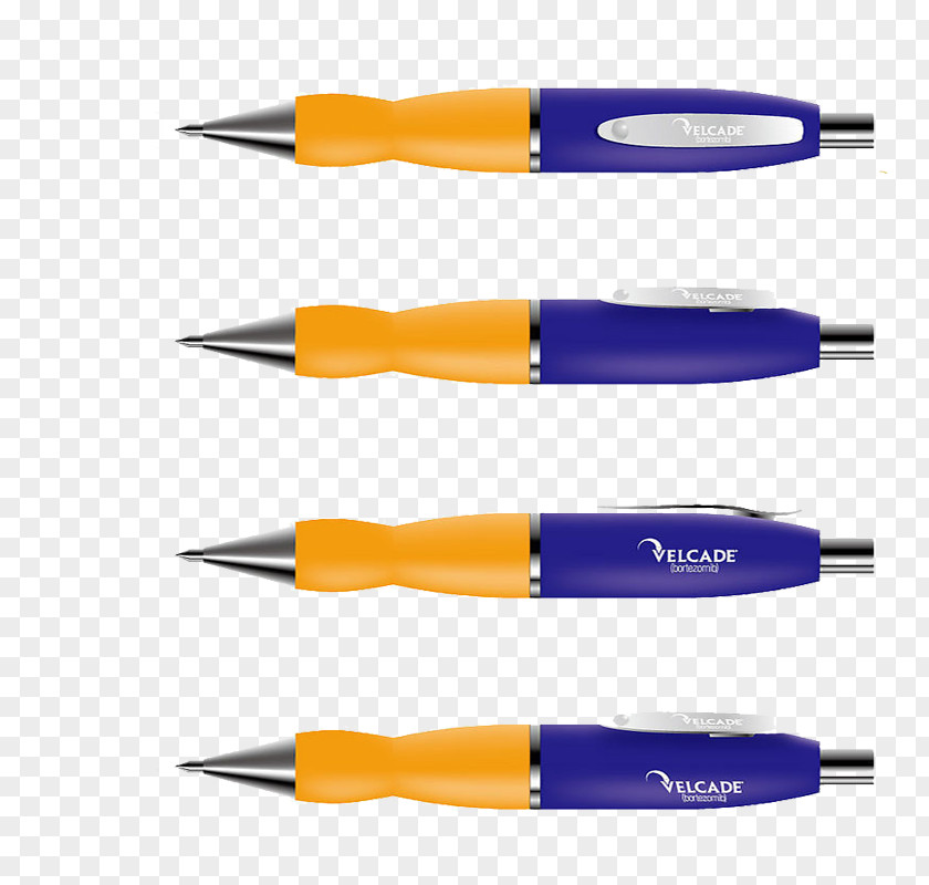 Yellow Pens Fudepen PNG
