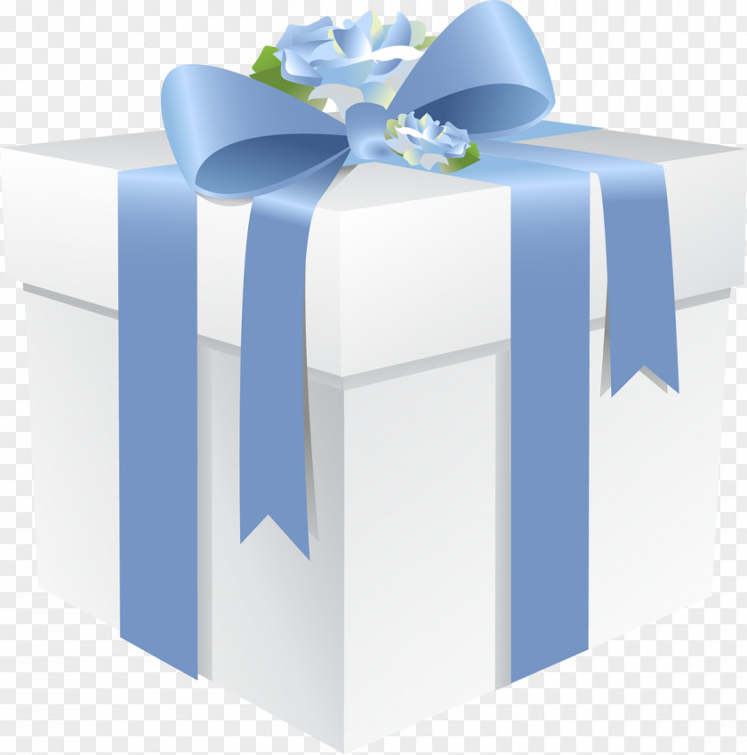 Bonbones Gift Paper Box Blue PNG