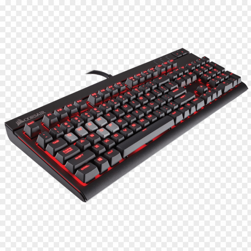 Cherry Computer Keyboard Corsair Gaming STRAFE Backlight Keypad PNG