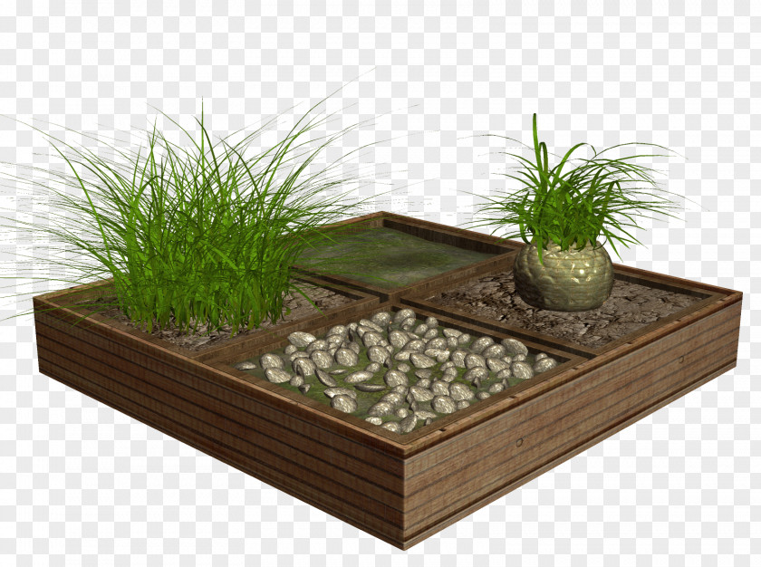 Flower Bed Bonsai Flowerpot Icon PNG