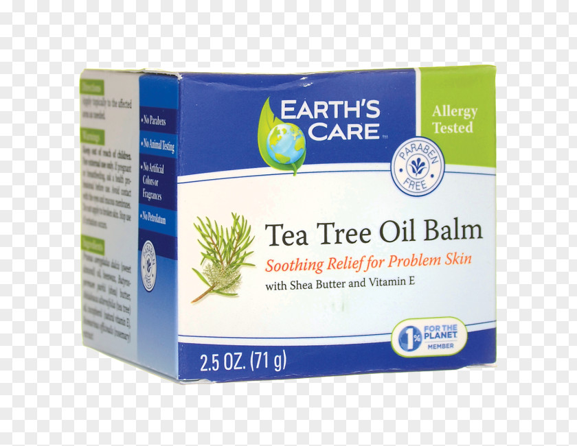 Oil Lip Balm Lotion Earth's Care Tea Tree Liniment PNG