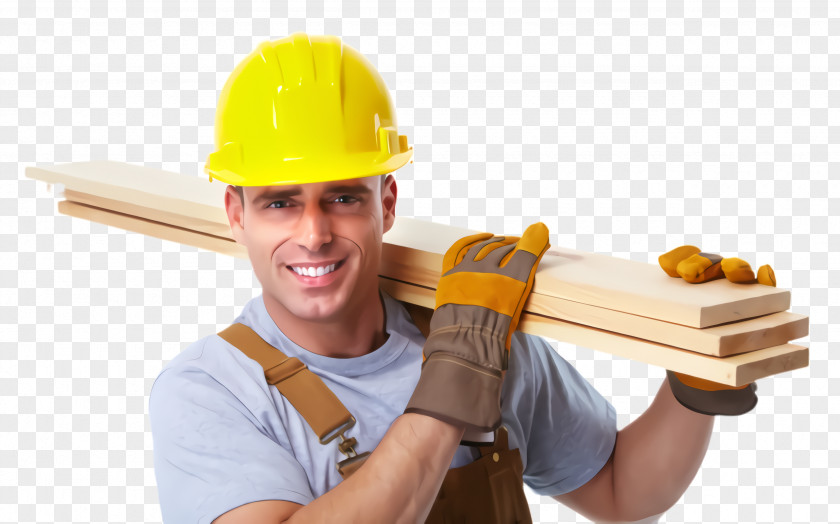 Tradesman Personal Protective Equipment Construction Worker Hard Hat Handyman Headgear PNG