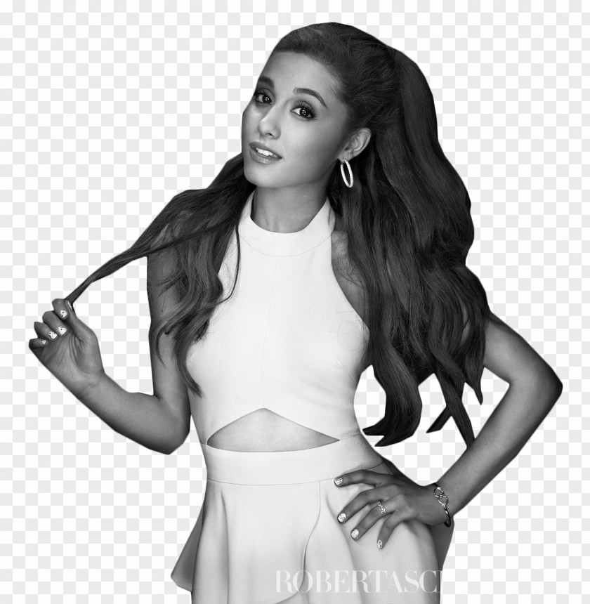 Ariana Grande Black And White Photography PNG