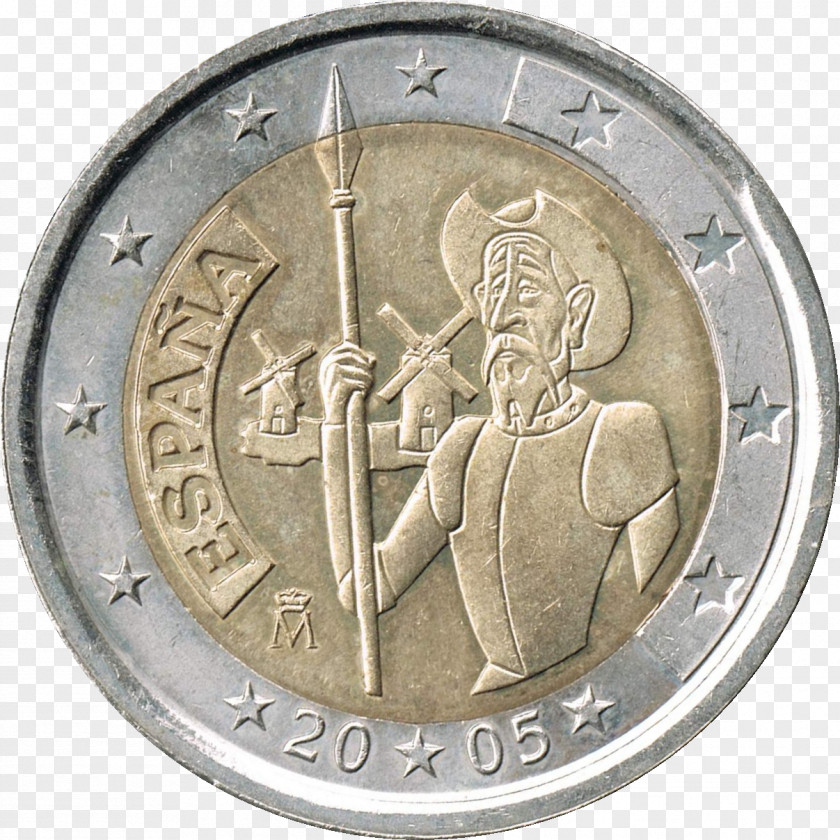 Commemorative Coin 2 Euro Coins PNG