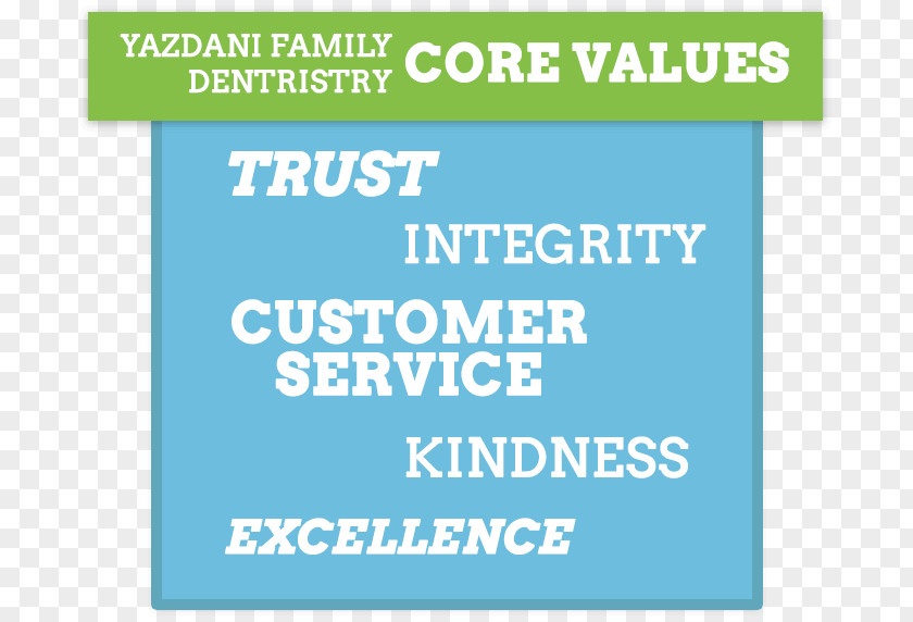 Core Values Yazdani Family Dentistry Kemptville Kanata Dr. Louis Core, DDS PNG